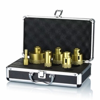 Jinhengfeng Kits de forets diamantés brasés sous vide (Forets à noyau) pour carreaux de porcelaine, taille personnalisable, garantie 1 an