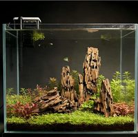 Bois flotté PKY assorti, bois de fond, bois courbé en nid d'abeille pour aquarium d'eau douce et décoration de terrarium pour tortues