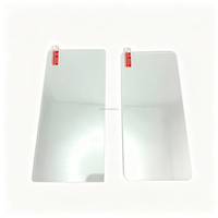 Protection d'écran en verre trempé HD transparent moyen en aluminium, lot de 10 avec kit d'installation complet pour tous les téléphones mobiles