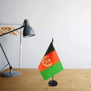 Bandera de Escritorio Afgana para Oficina, Decoración de Mesa, con Base y Palo de Plástico, Venta al Por Mayor - Product Image 5