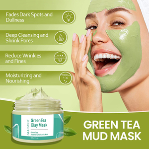 All'ingrosso maschera di argilla con tè verde idratante prodotto di bellezza per la pulizia profonda Detox collagene infuso maschera di argilla per la cura del viso - Product Image 3