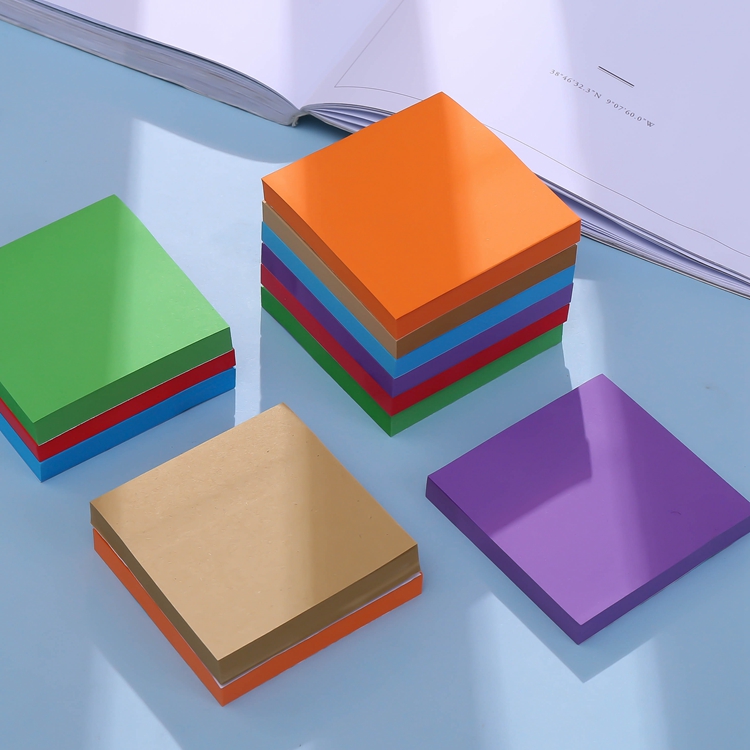 Переплетенные нейтральные цветные круглые бумажные супер милые на заказ клейкие заметки для домашних животных, клейкие заметки 3x3