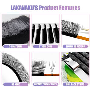 LAKANAKU Vente en gros B L <span class=keywords><strong>M</strong></span> Cachemire Mat 0.05 0.07 U YY <span class=keywords><strong>Cils</strong></span> Marque Privée Naturel 3D 4D 5D U Forme W Fournitures d'Extensions de <span class=keywords><strong>Cils</strong></span> - Product Image 6