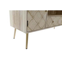 Meuble TV en pin paulownia 118x40x65 naturel