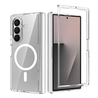 Coque de téléphone magnétique transparente en gros pour Samsung Z Fold 8, étui mobile magnétique transparent pliable pour Samsung Galaxy Z Fold 7 8