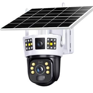 Cámara de CCTV Solar Q36P de 13mp con Vista Panorámica de 360 Grados, Almacenamiento en la Nube, Uso Interior y Exterior, con Intercomunicador y Función de Alarma - Product Image 1
