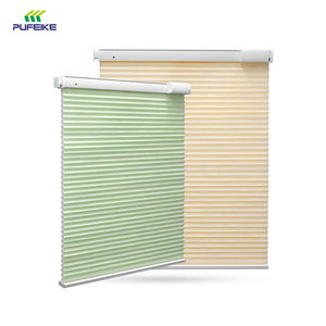 ستائر خلايا النحل الآلية للنهار والليل، ستائر نوافذ خلوية مزدوجة شفافة شبه معتمة وحاجبة للضوء بالكامل - Product Image 2