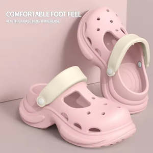 Commercio all'ingrosso 2025 estate EVA Designer Cro da giardino zoccoli morbidi tacco alto traspirante antiscivolo pantofole da esterno per le donne - Product Image 4