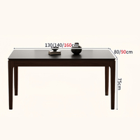 Ensemble de table à manger rectangulaire 6 places en pierre frittée, design minimaliste moderne, écologique, durable et stable, pour salle à manger