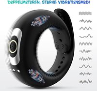 Verbesserte Silikon 10-Gang männliches Sexspielzeug Vibrator Einstellbare erwachsene Männer Homosexuell Verzögerung Ejakulation Vibrierender Penis ring