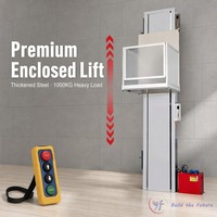 Heimaufzüge Elektrischer Hydraulischer Lastenaufzug Wandmontierter 2-Etagen Wohnaufzug