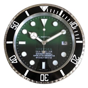Orologio <span class=keywords><strong>da</strong></span> <span class=keywords><strong>Parete</strong></span> di Lusso a Forma di Orologio <span class=keywords><strong>da</strong></span> Polso in Acciaio Inossidabile per Soggiorno, Design Contemporaneo, Movimento al Quarzo, Display a Lancette, Spessore 30mm - Product Image 3