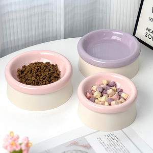 Tazones para Mascotas de Cerámica con Diseño Nuevo 2026, Venta al por Mayor de Fábrica, Tazones Elevados para Comida y Agua para Gatos, Tazón de Cerámica Seguro para Gatos, Perros Pequeños y Gatitos - Product Image 4