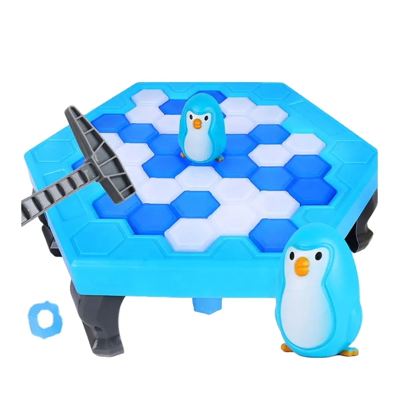 Grappige Vroege Educatief Speelgoed Puzzel Activeren Val Breken Penguin Ice Spel Voor Kinderen