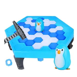 Lustige frühen pädagogisches spielzeug puzzle aktivieren falle brechen pinguin eis spiel für kinder