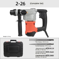 Marteau perforateur rotatif électrique 3-en-1 Harmony World avec moteur sans balais, usage industriel et domestique, perceuse à percussion robuste avec embrayage