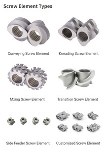 OEM vít yếu tố <span class=keywords><strong>PVC</strong></span> PE PP đùn hạt và nhựa trộn vít đôi - Product Image 5