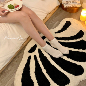 Customized Rug <strong>Shape</strong> Plush Checkered Bathroom <strong>Mat</strong> Non-Slip Microfiber <strong>Bath</strong> Floor <strong>Mats</strong> 3D Tufted Washable <strong>Shell</strong> Rug - Product Image 1