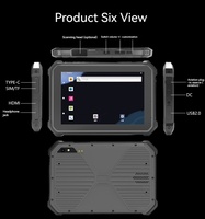 Tableta Robusta Inteligente 4G de 7 Pulgadas MT8781 Android 15 8 128GB IP68 10400mAh UHF RFID con Escáner de Huellas Dactilares para Ingeniería de Construcción