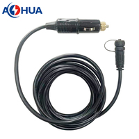 AHUA 5A fil d'alimentation 2 broches mini connecteur de câble M12 mâle femelle étanche pour éclairage de bande led