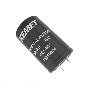 Distribuidor Autorizado PEH506YBE3180M2 Condensador de Aluminio de 180 uF, Tipo SNAP-IN, 85C, de Orificio Pasante - Product Image 1