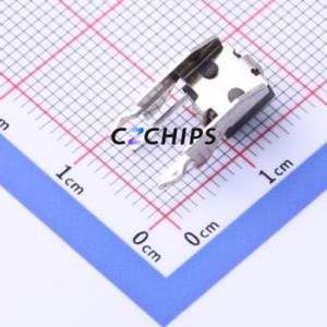 TC-00100B-043E Tactile Switch Through hole Component (THT) Switch Single Pole Single Throw Round Button Right Angle Insert 7.7mm - Product Image 2