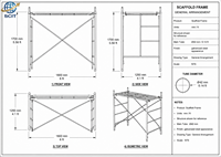 Système de garde-corps de sécurité modulaire en acier pour travaux de plâtrage extérieur et peinture murale, accessoires de cadre d'échafaudage