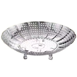 Cuiseur vapeur pliant en acier inoxydable 304 avec grille, plateau universel pour la cuisson à la vapeur, plateau vapeur domestique pour légumes, œufs, maïs - Product Image 5