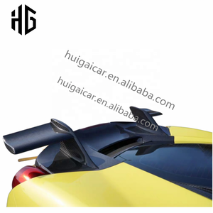 Kit de carrocería de fabricación de fábrica HG para <span class=keywords><strong>Ferrari</strong></span> <span class=keywords><strong>488</strong></span> actualización MSY estilo Kit de carrocería difusor de parachoques trasero delantero faldón lateral guardabarros capuchas - Product Image 5