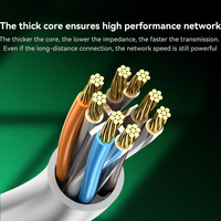 Câble de raccordement Gigabit CAT6 RJ45 UTP, câble Ethernet testé, cordon LAN en cuivre pur 24AWG pour centre de données, routeur, PC