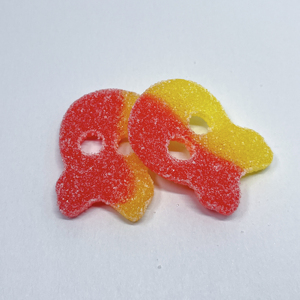 Noticias de la Feria de Cantón: Caramelos de Goma BUBS, Dulces de Goma con Forma de Calavera de Doble Color, Sabores Multifrutas, Gomitas Agridulces y Suaves - Product Image 1