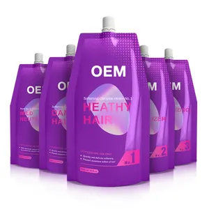 OEM-Haarstyling Produkt Dauerwellen-Lotions-Set Haare entspannen Weichmachen neutralisieren Lockenaktivierer Dauerwellencreme für beschädigtes Haar