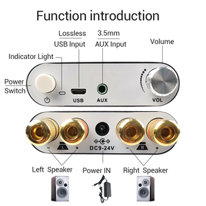 武知音频ZK-1002D HIFI 100W + 100W扬声器音频放大器板模块2.0双通道立体声音乐独特设计 - Product Image 4