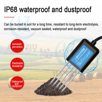 HANZ Nouvelle Version 8 en 1 RS485 Modbus Capteur de sol NPK EC Conductivité Température Humidité PH pour l'agriculture Prise en charge IoT LORA 4G