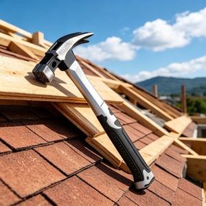 Marteau de charpentier portable spécialisé de petite taille 300 mm avec tête forgée en acier à haute teneur en carbone pour le bricolage - Product Image 2