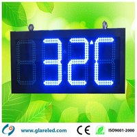 Affichage de l'heure et des températures par LED, numérique personnalisé, tableau de minuterie LED, panneau LED