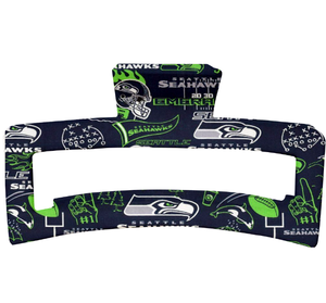 Pinza de Pelo con Diseño de Garra de los <span class=keywords><strong>Seattle</strong></span> Seahawks, Personalizada al por Mayor, de Alta Calidad, para Uso Diario, Accesorio Promocional para Fiestas y Celebraciones - Product Image 3