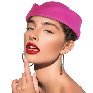 MADESHINE Teardrop Fascinator Base Diseño dulce Sombrero de azafata Fieltro Azafatas Pastillero Sombrero de azafata para ropa informal - Product Image 5