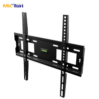 Rak TV Dinding Tetap Grosir Pabrik China 32"-65" VESA 400*400mm Hitam