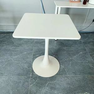 Modern Square Medium Density Fiberboard <strong>Table</strong> with Easy-to-Clean Wooden Top and <strong>Stable</strong> Metal Frame for Hotel and Dining Rooms - Product Image 4