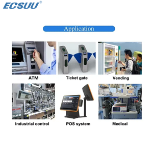 كمبيوتر صناعي مدمج متين من ECSUU معتمد ISO9001، معالج إنتل كور i5-12450H، ذاكرة DDR3L، يدعم ويندوز 7/8/10 ولينكس، 8 منافذ USB، متوفر في المخزون، ضمان لمدة سنة - Product Image 2