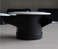 Grille ronde pour ventilation de voiture, diffuseur d'air en pvc, système de ventilation portable, ventilation de véhicule