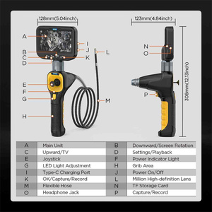 กล้องตรวจสอบภายในเครื่องยนต์ Xtester-AUTOOL SVB308 สำหรับตรวจสอบกระบอกสูบ ความละเอียดสูง รุ่น 009 รับประกัน 1 ปี 220V - Product Image 4