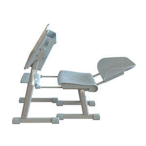 Bureau et chaise d'étudiant modernes en métal et plastique pour l'étude en classe de l'école primaire - Product Image 4