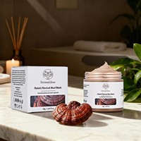 Masque de boue d'argile aux champignons Reishi fermentés, clarifie les pores, réduit l'excès de sébum, améliore la douceur, soutient la fermeté et la jeunesse de la peau