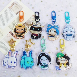 Bán Sỉ Móc Khóa Nhân Vật Hoạt Hình Kawaii Dễ Thương Móc Khóa Acrylic Lấp Lánh Epoxy Trong Suốt Tùy Chỉnh - Product Image 5