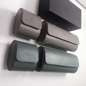 1 to 3 Slots PU Leather Watch <b>Roll</b> Case, Custom Logo Travel Watch Storage <b>Box</b>, Portable Watch Display Organizer for Men, Factory - Product Image 4