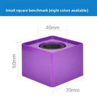Microphone sans fil portable personnalisé en forme de cube ou de triangle, avec support de diffusion et housse de logo pour interview télévisée