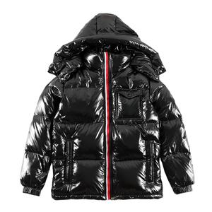 Veste d'hiver longue pour homme de haute qualité, légère, à capuche, en fausse fourrure, doudoune matelassée, coupe-vent épaisse - Product Image 1