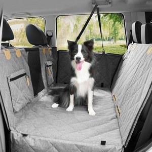 Extenseur de siège arrière pour chiens, housse de siège de <span class=keywords><strong>voiture</strong></span> pliable pour chiens, fond rigide pour siège arrière, hamac pour chiens grand espace - Product Image 3